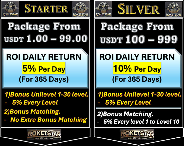 plan roi roketstar silver and starter